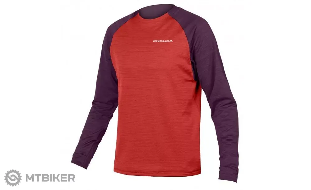 Endura Singletrack Fleece dres, aubergine Horká Nabídka