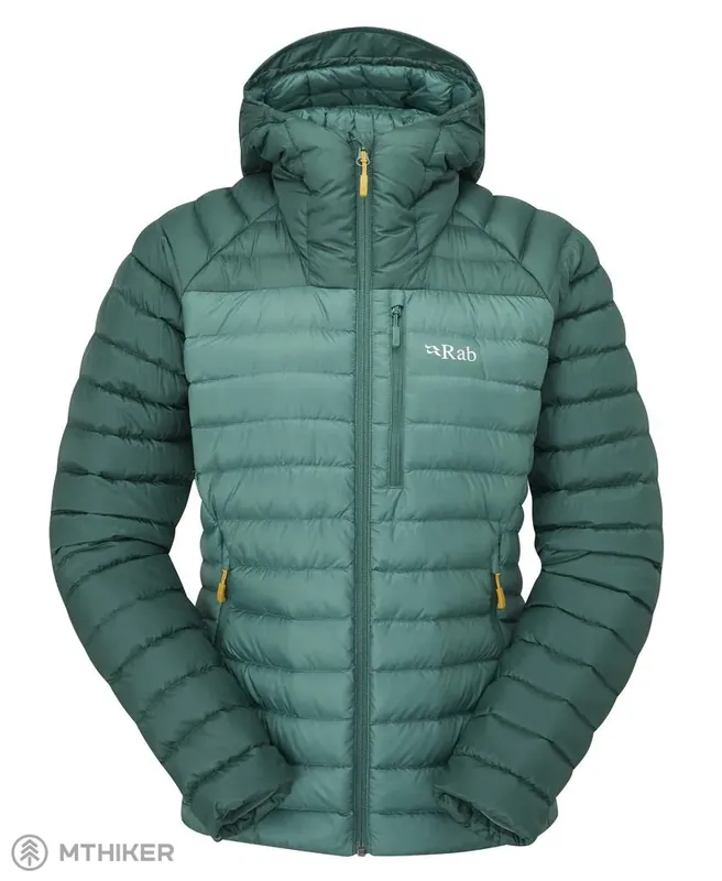 Rab Microlight Alpine dámská péřová bunda, green slate/eucalyptus Sleva