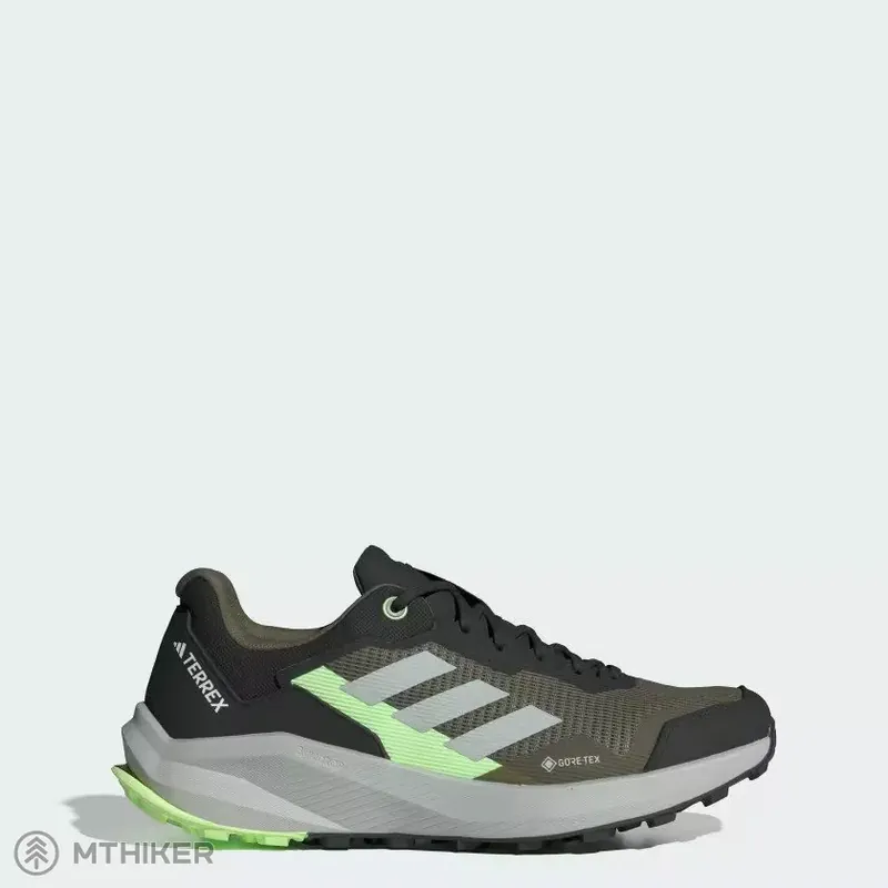 Horká Nabídka adidas TERREX TRAIL RIDER GORE-TEX boty, Olive Ztráta/Wonder Silver/Green Spark