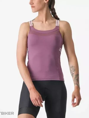 Castelli BAVETTE TOP dámský top, fialová Zlevněný