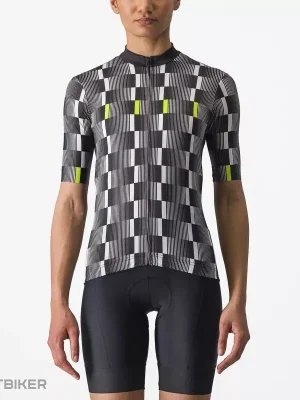 Nízká Cena Castelli DIMENSIONE dámský dres, černá/bílá