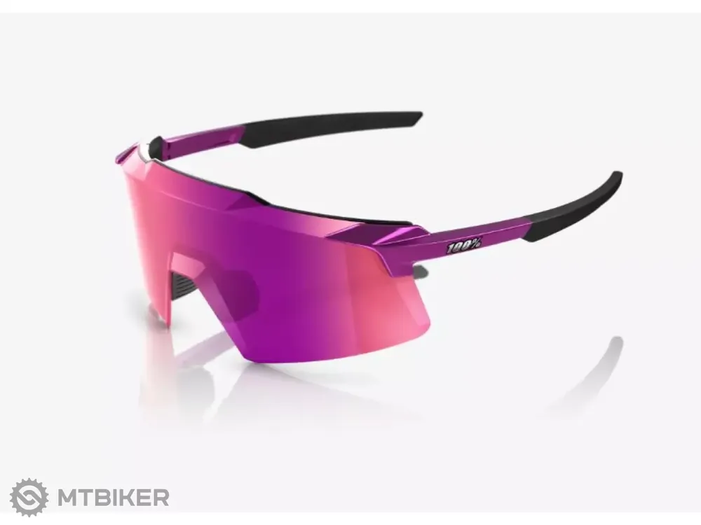 100% Aerocraft brýle, gloss purple chrome/purple multilayer mirror Expresní Doručení