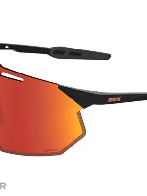 100% Hypercraft SQ brýle, soft tact black/HiPER red multilayer mirror Aktuální