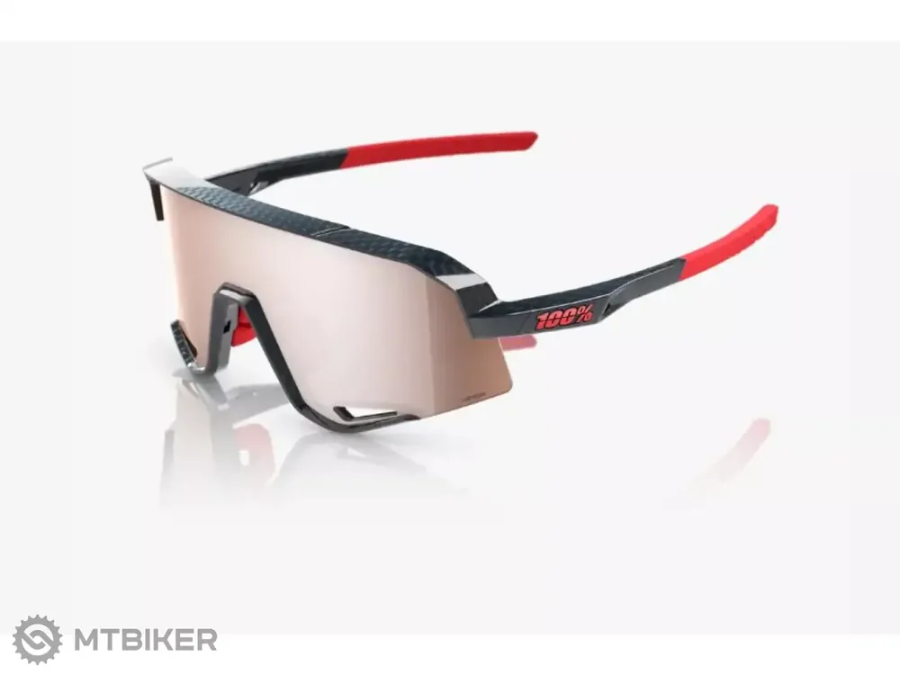 Výhodná Nabídka 100% Slendale brýle, gloss carbon fiber/HiPER crimson silver