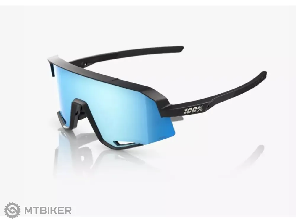 Jen Po Omezenou Doba 100% Slendale brýle, matte black/HiPER blue multilayer mirror