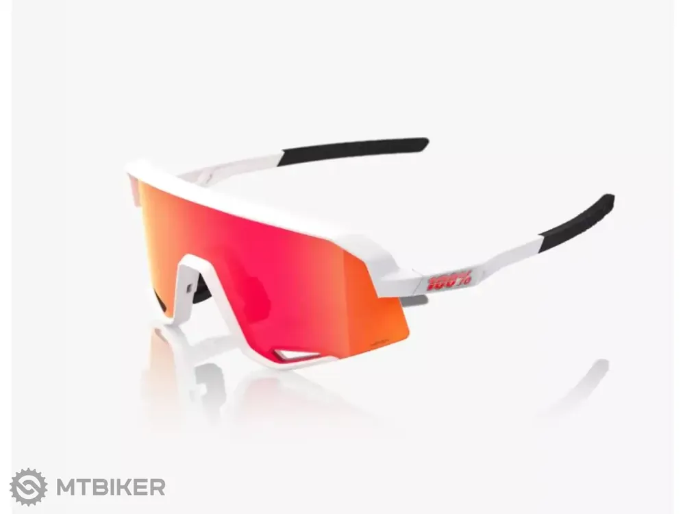 Nejprodávanější 100% Slendale brýle, matt white/HiPER red multilayer mirror