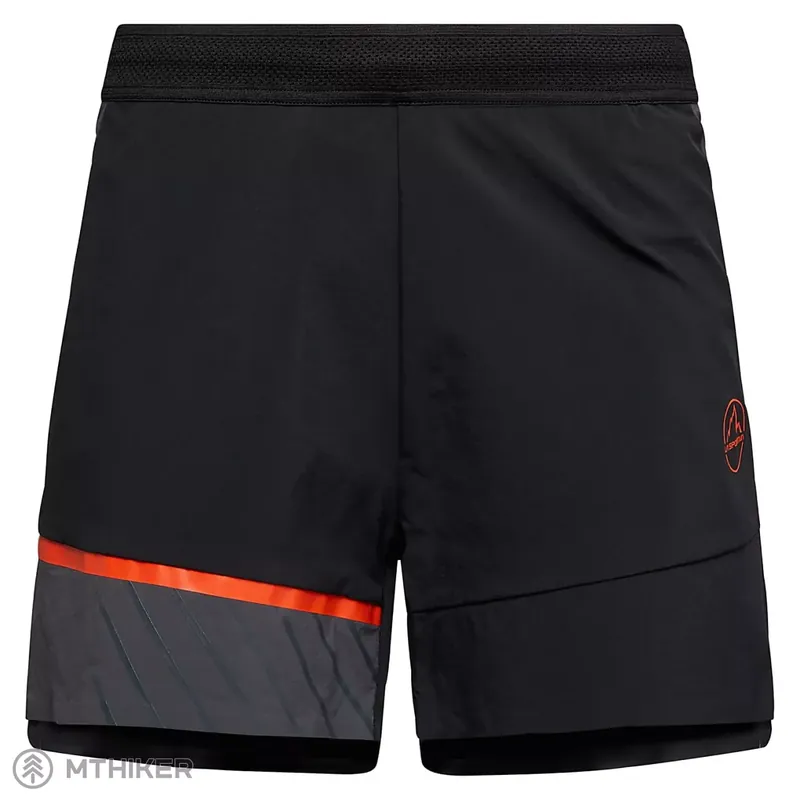 La Sportiva Comp dámské šortky, Black/Cherry Tomato Akční Nabídka