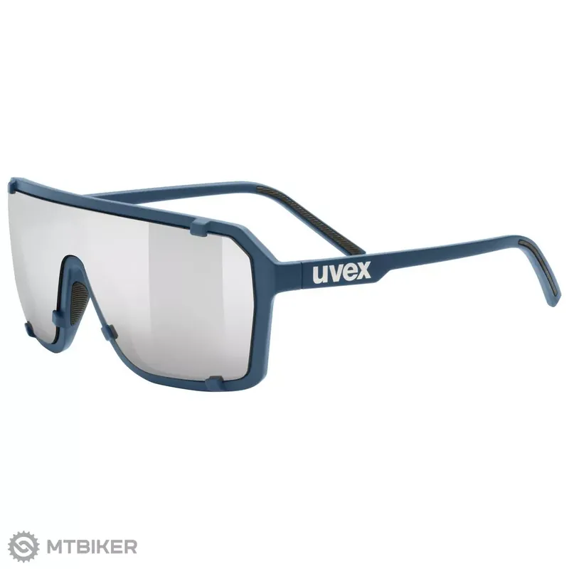 uvex Esntl epic brýle, blue matt/mirror silver Výprodej