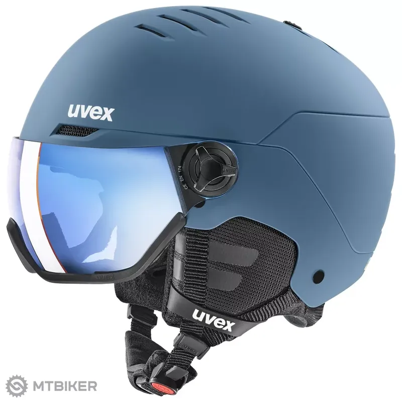 Výprodej uvex wanted visor přilba, stone blue matt