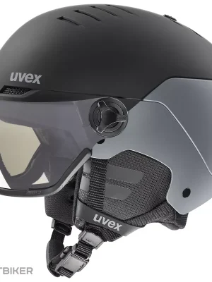 uvex wanted visor pro v helma, black/silver matt Akční Cena
