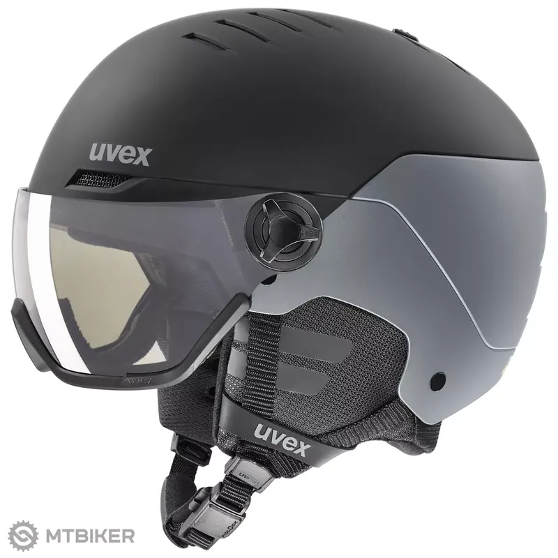 uvex wanted visor pro v helma, black/silver matt Akční Cena