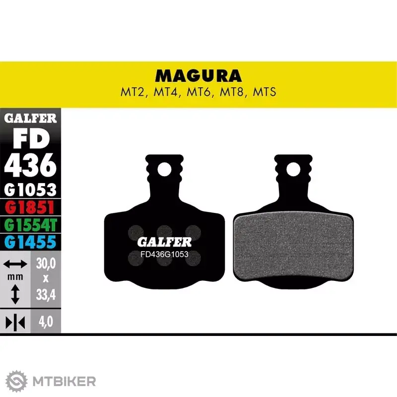 Vrácení Zdarma Galfer FD436 G1053 Standard brzdové destičky, organické