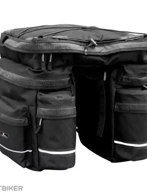 Bezpečná Platba Longus TRIPLE brašna na nosič, 42.5 l, černá