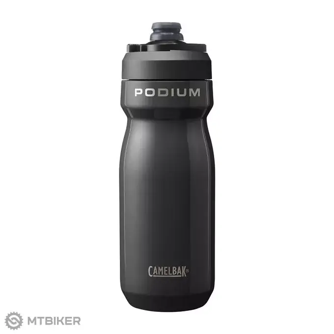 CamelBak Podium Steel izolovaná láhev, 530 ml, černá Značkový
