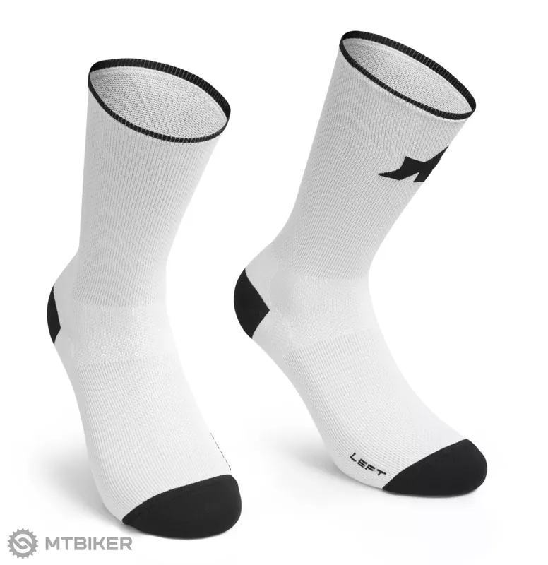 Zlevněný ASSOS RS SUPERLEGER S11 ponožky, white series
