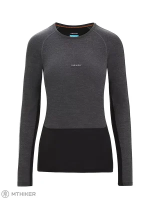 Nejlepší Cena icebreaker 125 ZoneKnit™ Merino Blend Thermal dámské triko, Jet Heather/Black