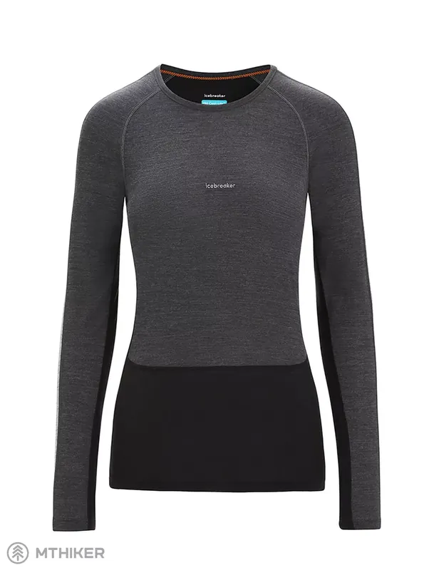 Nejlepší Cena icebreaker 125 ZoneKnit™ Merino Blend Thermal dámské triko, Jet Heather/Black