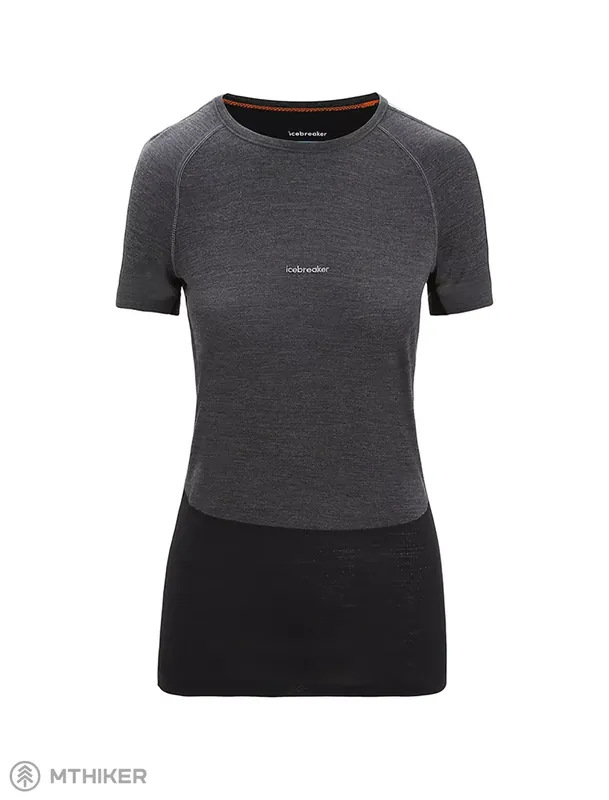 icebreaker 125 ZoneKnit™ Merino Blend dámské triko, Jet Heather/Black Cenově Výhodný