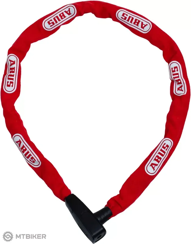 Autentický ABUS 8800/120 řetězový zámek, 1 200 mm/7 mm, červená 2.0