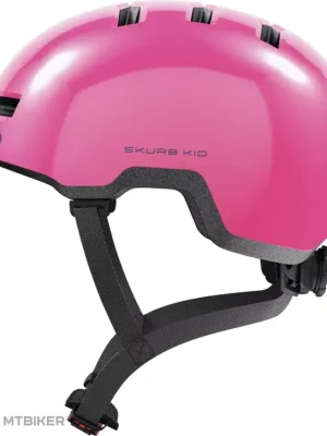 Akce ABUS Skurb Kid dětská přilba, shiny pink