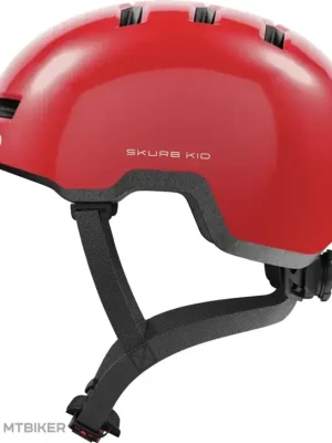 Super Cena ABUS Skurb dětská přilba, shiny red