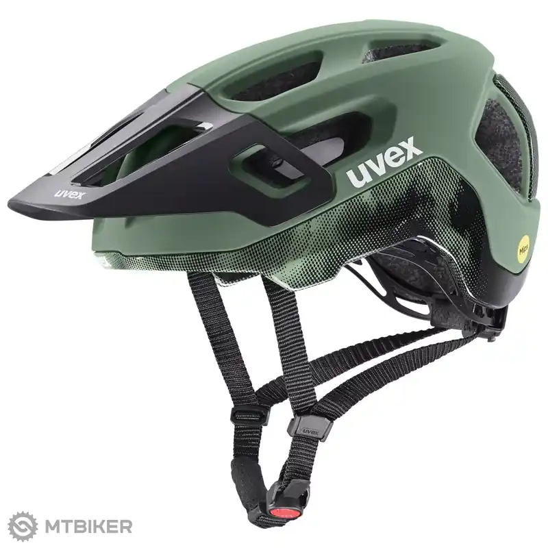 Expresní Doručení uvex react MIPS helma, moss green/black matt
