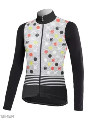 Dotout FANATICA dámský dres, melange light grey/black Finální Výprodej