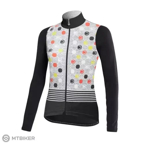 Dotout FANATICA dámský dres, melange light grey/black Finální Výprodej