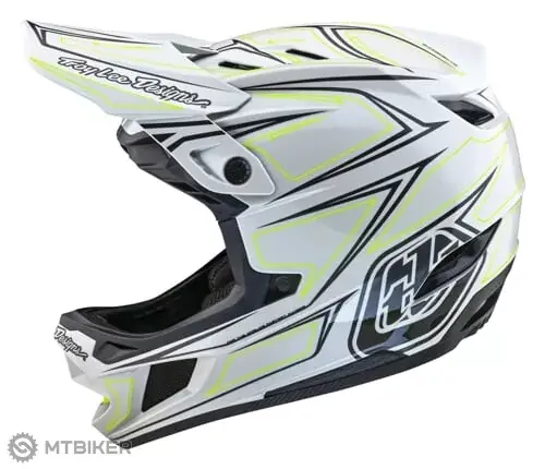 Časově Omezené Troy Lee Designs D4 COMPOSITE MIPS přilba, pinned light gray