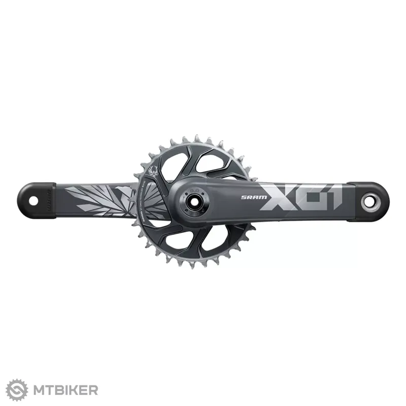 Levný SRAM X01 Eagle DUB kliky, 170 mm, 1x12, 32T, Lunar Polar