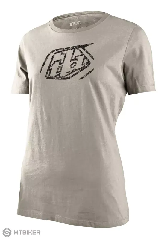 Troy Lee Designs Cropped Badge dámské triko, vintage white Jen Po Omezenou Doba