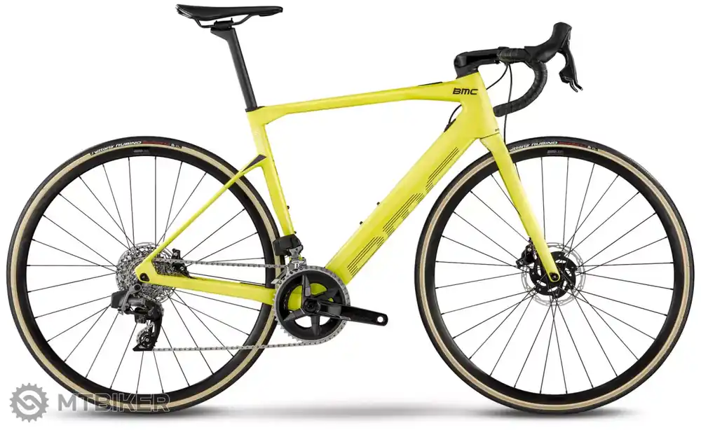 Ověřený BMC Roadmachine AMP TWO 28 elektrokolo, yellow/blue