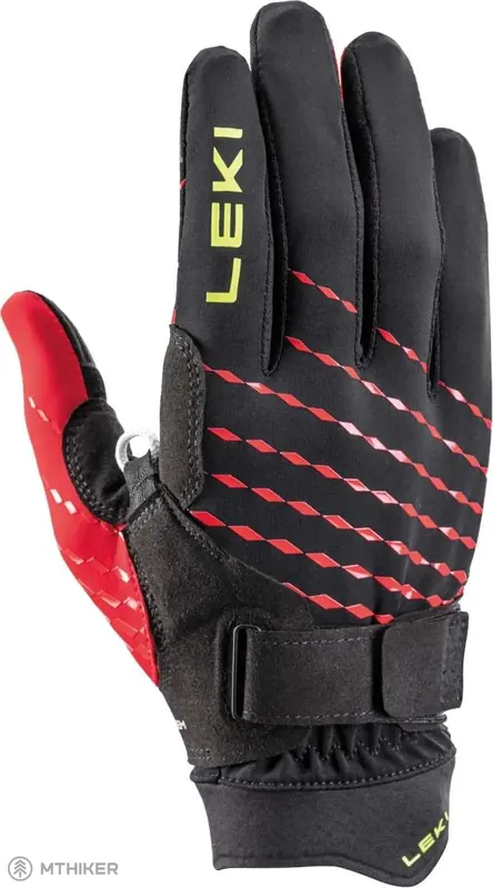 LEKI Ultra Trail Breeze Shark rukavice, black-red-neonyellow Pouze Dnes