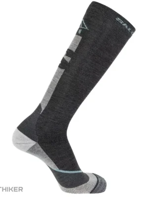 Salomon MTN podkolenky, dark grey/melange egret/angel blue Bezpečná Platba