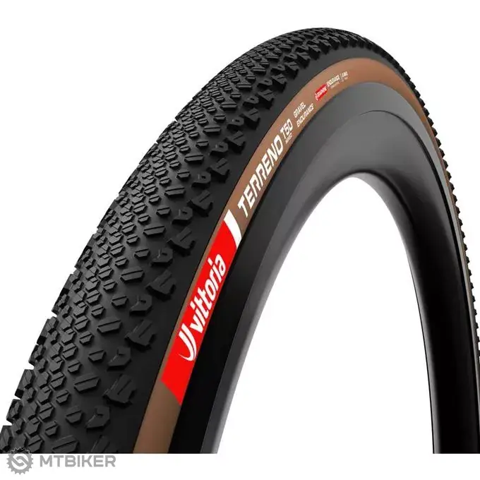 Hit Sezóny Vittoria Terreno T50 Mixed 700x40C G2.0 Gravel Endurance plášť, TLR, kevlar, černá/hnědá