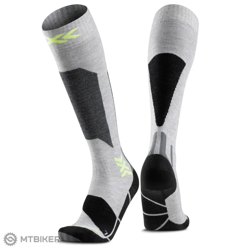 X-BIONIC Ski Discover OTC podkolenky, rhino grey/canary Jen Po Omezenou Doba