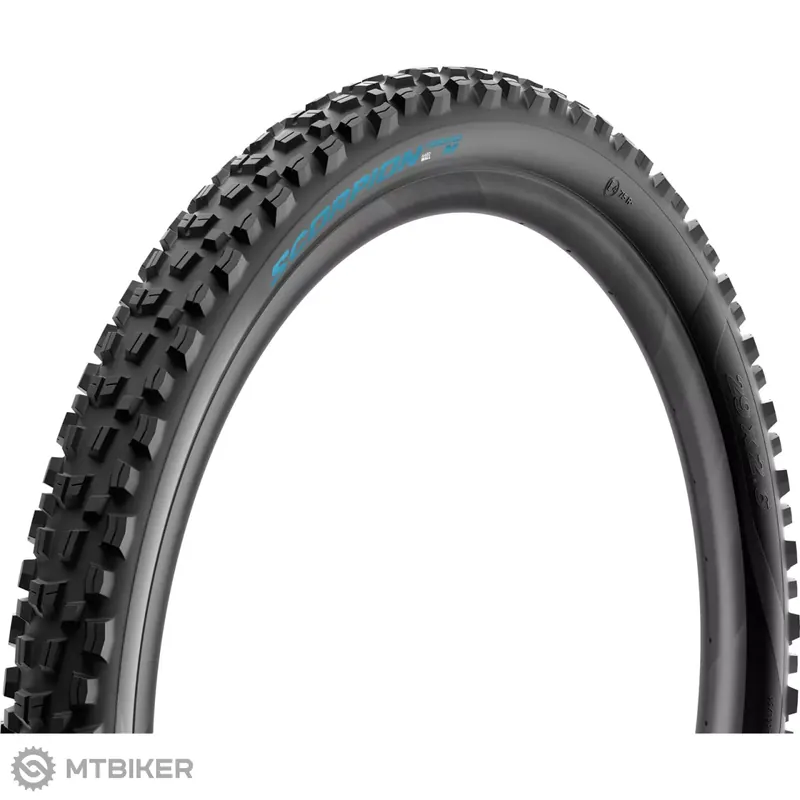 Pirelli Scorpion™ Enduro M 29x2.6" HardWALL SmartGRIP Gravity plášť, TLR, kevlar, OEM, Turchese nápisy Bezpečná Platba