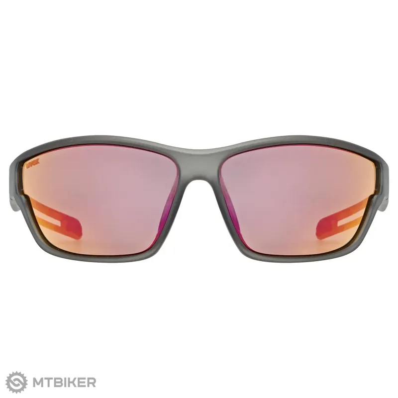 Nízká Cena uvex Sportstyle 806 brýle, smoke matt/mirror red
