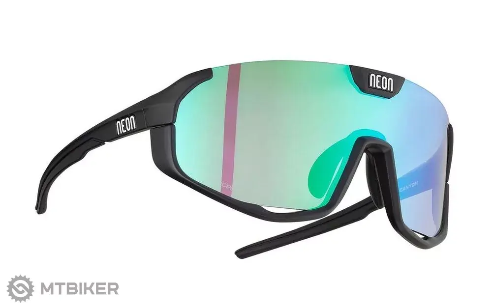 Must-Have Neon CANYON brýle, BLACK MATT/PHOTOTRONIC PLUS GREEN CAT 1-3