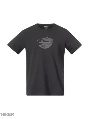 Hit Sezóny Bergans Nordmarka Organic Cotton Print tričko, dark shadow grey