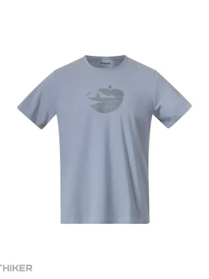Bergans Nordmarka Organic Cotton Print tričko, husky blue Cenový Hit