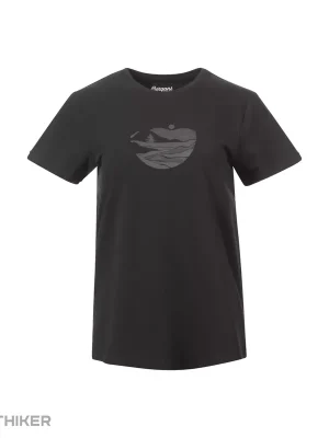 Bergans Nordmarka Organic Cotton dámské tričko, dark shadow grey/dark shadow grey sunset Sezónní Sleva