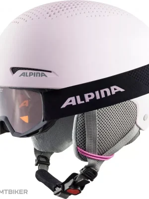 Sezónní Sleva ALPINA ZUPO SET & PINEY dětská přilba, light rose matt