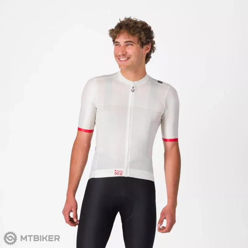 Castelli ESPRESSO 50Y dres, bílá Nová Kolekce
