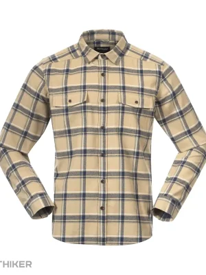 Must-Have Bergans Tovdal košile, warm sand/navy blue check