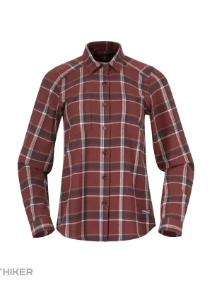 Must-Have Bergans Tovdal dámská košile, amarone red/ dark shadow grey check