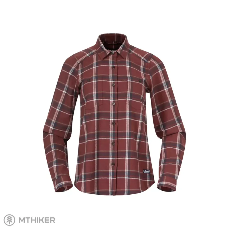 Must-Have Bergans Tovdal dámská košile, amarone red/ dark shadow grey check