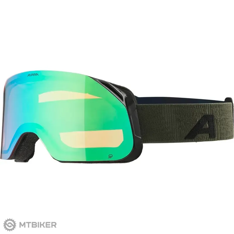 ALPINA BLACKCOMB Q brýle, black/olive matt/green Autentický