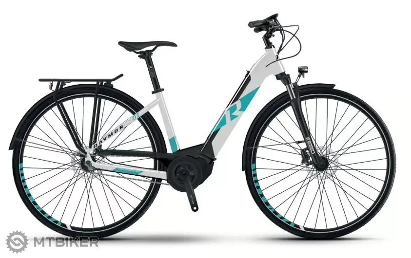 Výprodej Raymon CityRay E 7.0 8G Nexus CB 28 elektrokolo, white/black/blue
