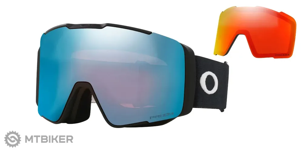Originální Oakley Line Miner Pro M brýle, matte black/Prizm Snow Sapphire Iridium & Prizm Snow Torch Iridium